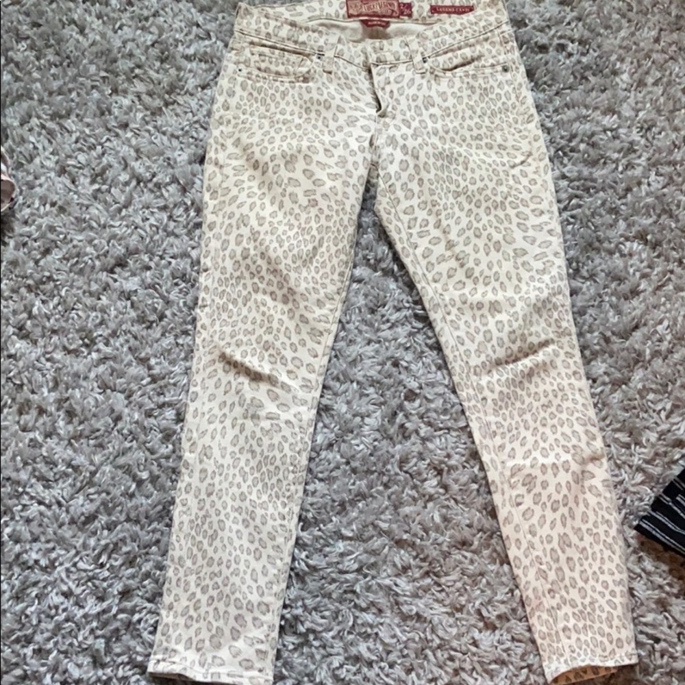 Lucky cheeta print jeans